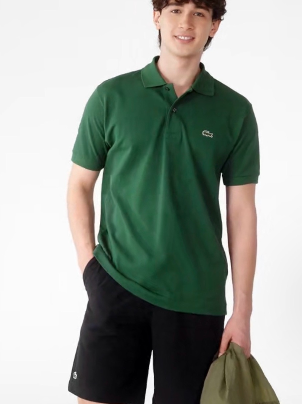 NWOT Lacoste Men's Classic Fit Original L.12.12 Polo size L in forest green